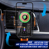 Car 66W Fast Wireless Car Charger Automatic Clamping Mount Air Vent Phone Holder – product image 3