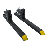 43 Inch Clamp-On Pallet Forks 2000 Lb for Tractor and Skid Steer Buckets