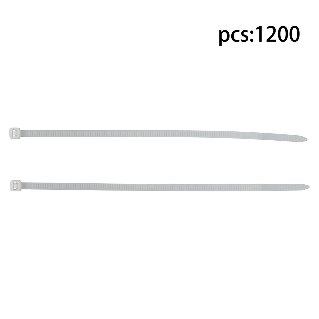 White Nylon Cable Ties 8 Inch 1200 Pack 50 lb