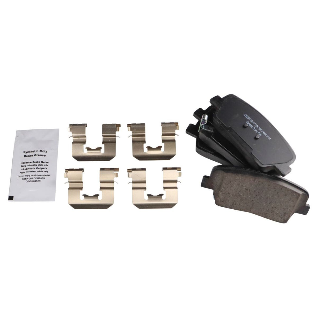 Rear Ceramic Brake Pad and Rotor Kit for 2010-2016 Hyundai Santa Fe and 2011-2015 Kia Sorento