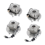 Front and Rear Wheel Hub Bearing Kit for 2007-2009 Chevrolet Equinox Saturn Vue 513276 512358