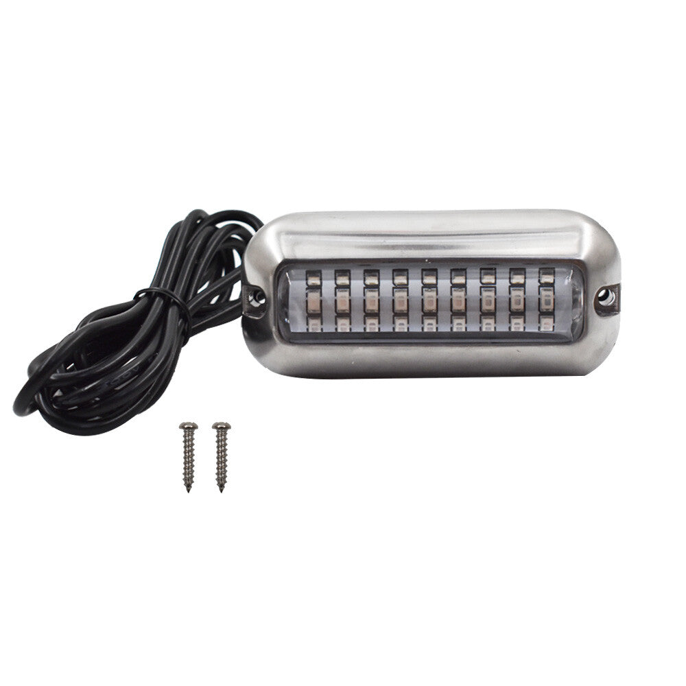 27 LED Underwater Boat Transom Light Blue 12V Stainless Steel