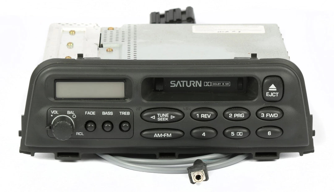 1996-99 Saturn S Series AM/FM Cassette Radio Receiver with Aux Pigtail 21022997 - product image