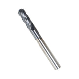 5-Piece 1/4 Inch Shank 4-Flute Ball Nose Carbide End Mill Set TiAlN Coated