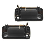 Front Exterior Door Handle Pair, Black, for 1992-2000 GMC K3500 and Yukon
