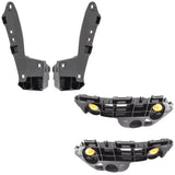 Bumper Brackets 4 Pc Front & Rear Set Side Support Covers fits 2018 Toyota Camry 6449-0019LR_6449-0020LR - product image
