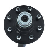 7000 lb Trailer Axle 8 Lug 6.5 in 75 in Hub Face 58 in Spring Center