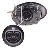 Headlight For 1996-1998 Taurus with Chrome Smooth To 6/10/98 Set F6DZ13008A 3221-0018LR - product image