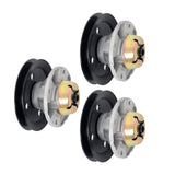 Mower Deck Spindle Assembly with Pulley 3 Pack for John Deere AM121342 AM115720