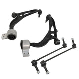 4-Piece Front Lower Control Arm and Sway Bar Link Kit for 2010-2012 Ford Taurus Flex Lincoln MKS