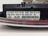 06-13 Mercedes X164 GL450 GL550 Front AC Heater Climate Control Bezel Trim A2518707389 OEM - product image