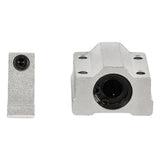 10 mm Linear Guide Rail Kit 500 mm with 2 Rods 4 Bearings 4 Supports for CNC