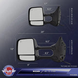 Power Towing Mirror For 2004-2015 TITAN Extendable Memory Heated Left NI1320204 4332-6026L - product image
