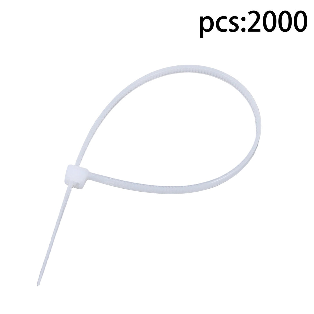 White Nylon Cable Ties 8 Inch 2000 Pack 40 lb