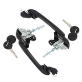 Front Left and Right Outside Door Handle Pair with Keys for 1993-1999 Volkswagen Jetta Golf Cabrio 1H0837207B