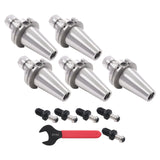CAT40 ER16 Collet Chuck 5 Pack with Pull Studs G2.5 Balanced