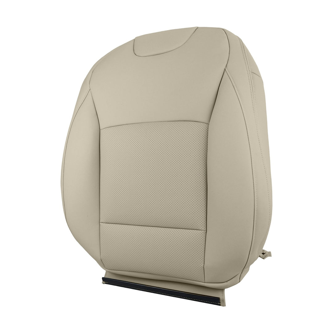 Tan Leather Driver Seat Bottom and Back Cover Set for 2015-2019 Subaru Legacy Outback