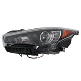 Black LED Projector Headlight Pair without AFS for 2014-2022 Infiniti Q50 EBAY-377461892205 – product image 2