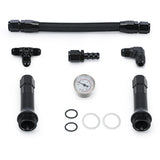 Dual Feed Fuel Line Kit with Fuel Pressure Gauge for 4150 Double Pumper Carburetors QT44BK