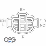 Voltage Regulator For Toyota Pickup L4 2.2L 79-80 27700-38110 27700-38113 PPIN567 – alternate view
