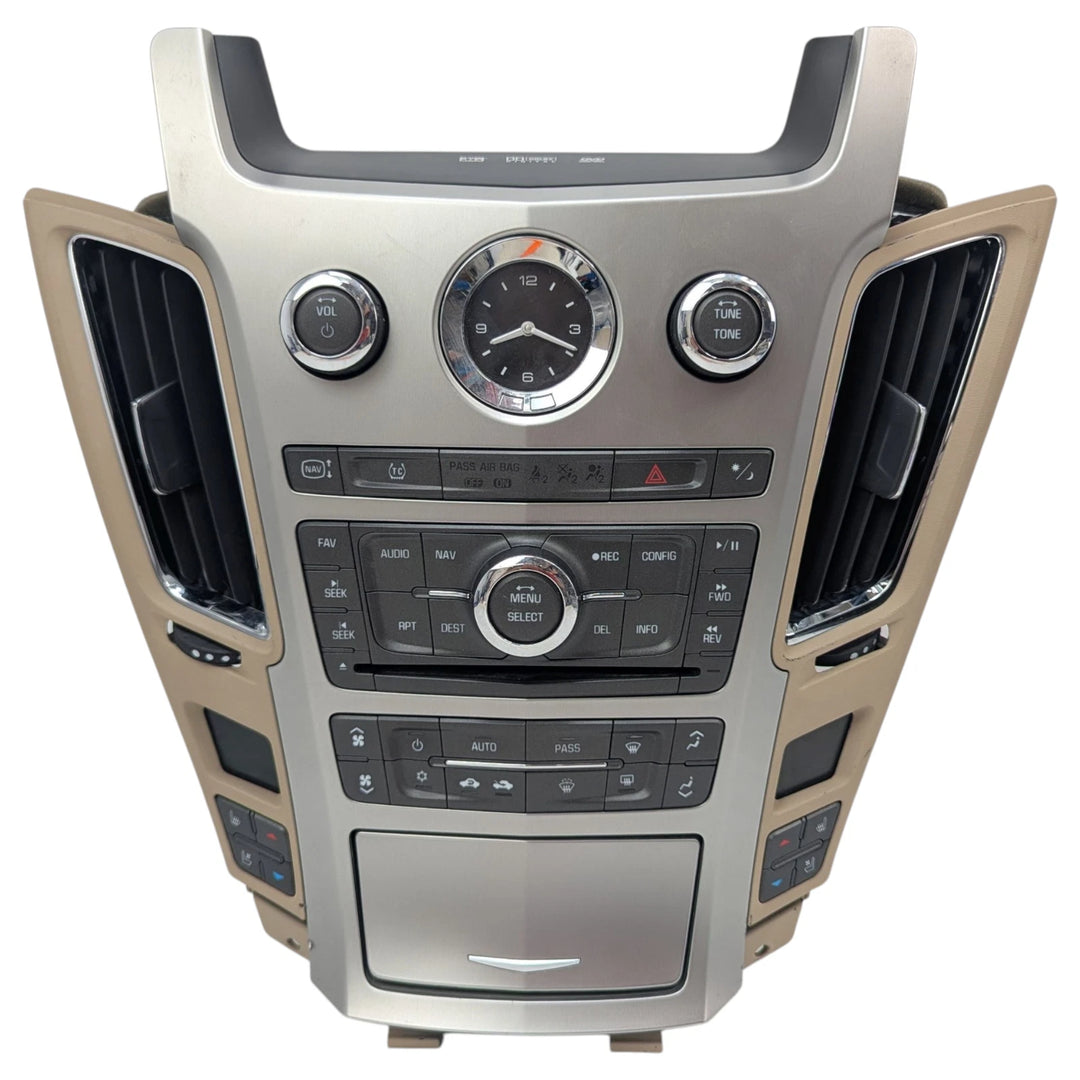2008 2009 Cadillac CTS Radio Panel AC Temperature Climate Controls Air Vent OEM 25881367 - product image