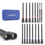 WORKPRO 16-Piece 6 Inch Magnetic Nut Driver Set SAE and Metric