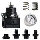 Adjustable Fuel Pressure Regulator 3-70 PSI with -8AN Feed and -6AN Return FPR86BK