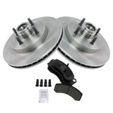 Front Ceramic Brake Pad & Rotor Kit for 1987-1993 Ford Mustang 5.0L