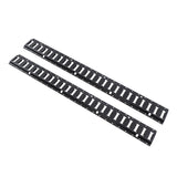 4 ft E-Track Tie-Down Rail Kit Black Carbon Steel 2-Pack
