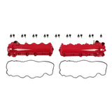 Red Aluminum Valve Cover Pair for 2005-2010 Ford Mustang GT 2006-2010 Explorer 4.6L 5.4L 3-Valve V8 9L1Z-6582-D