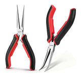 ARROW 2-Piece 6 Inch Needle Nose Pliers Set Straight and Bent Nose 03078