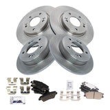 Front & Rear Ceramic Brake Pad & Rotor Kit for 2020-2022 Kia Soul