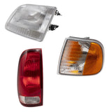 Fits 97-03 F-150 Headlights Tail Lights Park/Signal Lights 97-99 F-250 LD 3221-0022C6 - product image