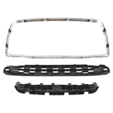 Chrome Upper and Lower Grille Kit for 2013-2015 Mitsubishi Outlander Sport MI1200262