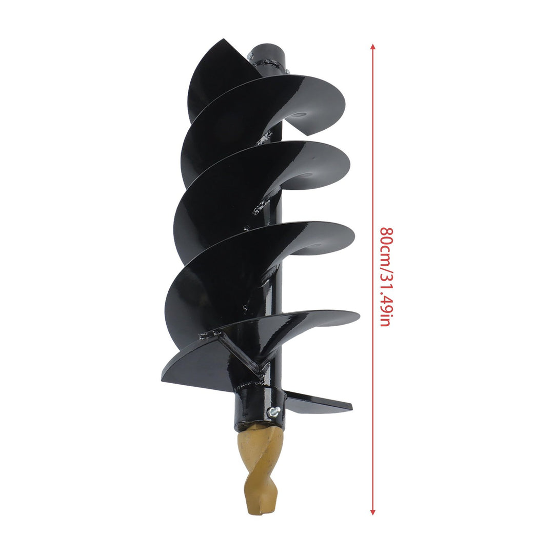 12 Inch Auger Post Hole Drill Bit Attachment for Mini Excavators