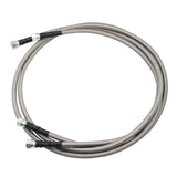 70” Length SS Braided Transmission Cooler Lines Kit for GM 4L60E 4L80E 6AN TH400 OFK19-70-SS – product image 4