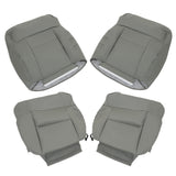 Gray Leather Front Seat Cover Set for 2004-2008 Ford F-150 Lariat FRSD0304DBTL