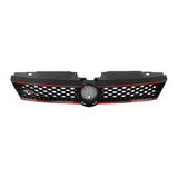 Black Front Bumper Upper and Lower Grille Set for 2011-2014 Volkswagen Jetta