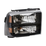 Headlight For 2005 Excursion with Black Bezel Right 6C3Z13008CB FO2503224 3221-0045R - product image