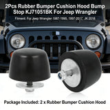 2PCS Car Rubber Bumper Cushion Hood Bump Stop Repair KJ71051BK For Jeep Wrangler – product image