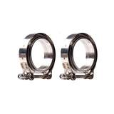 3.5 in V-Band Flange and Clamp Kit, Stainless Steel, Set of 4