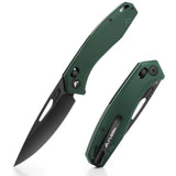 FLISSA 3.5 Inch Folding Pocket Knife D2 Steel Blade with G10 Handle and Axis Lock 014121