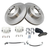 Front Ceramic Brake Pad, Rotor and Caliper Kit for 2003-2011 Ford Ranger, Mazda B4000 and 2001-2002 Explorer Sport Trac