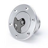 Aircraft Style Pop-Up Fuel Cap with Filler Neck 6-Bolt Flush Mount Silver SLYXG01