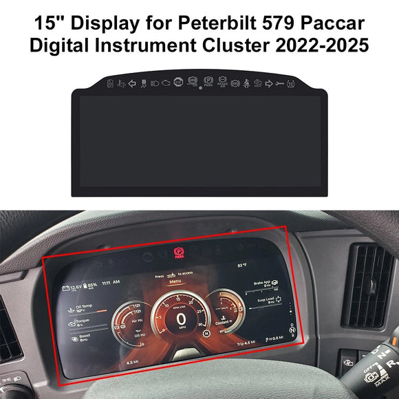 LCD Information Display for Peterbilt 579 567 589 389 Paccar Digital I ...