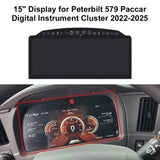 LCD Information Display for Peterbilt 579 567 589 389 Paccar Digital Instrument Cluster