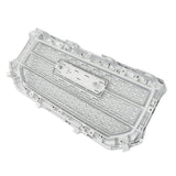 Front Upper Grille Silver Mesh for 2016-2018 GMC Sierra 1500