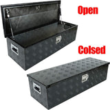 Black Aluminum Truck Bed Tool Box 39 x 13 x 10 in with Lock