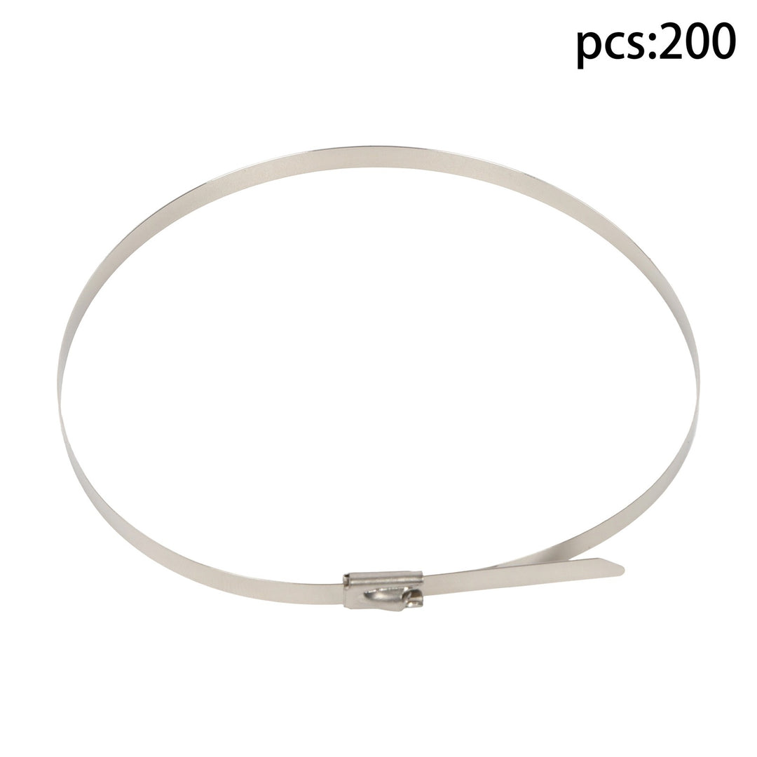 304 Stainless Steel Cable Ties 11.8 Inch 200 Pack 330 lb
