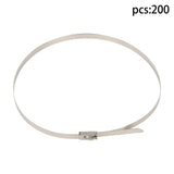 304 Stainless Steel Cable Ties 11.8 Inch 200 Pack 330 lb
